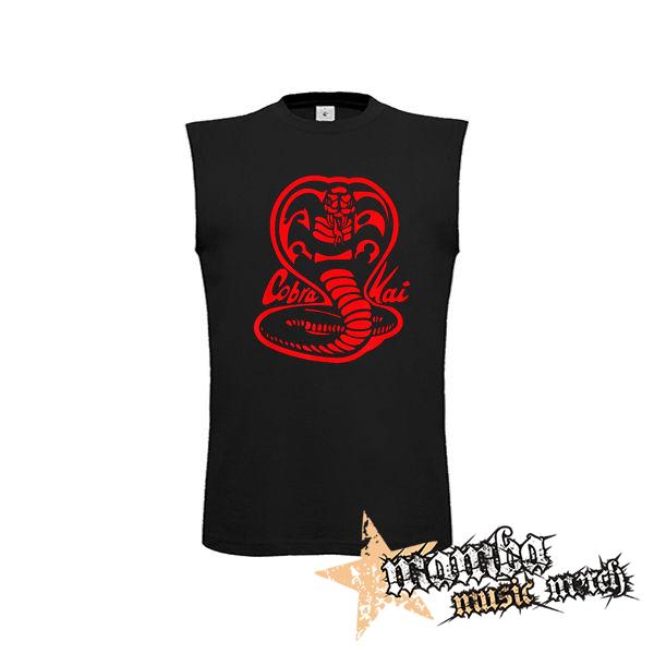 COBRA KAI - Red Cobra Logo - čierne detské tričko bez rukávov