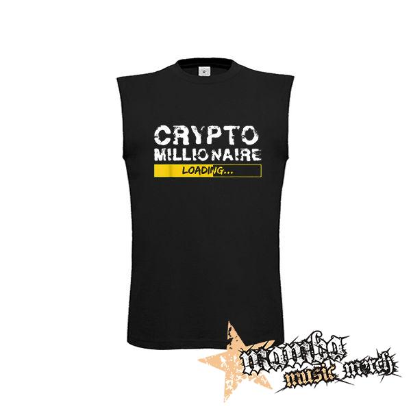 CRYPTOMILIONAIRE - Loading - čierne detské tričko bez rukávov