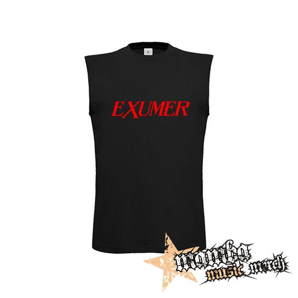 EXUMER - Logo Red - čierne detské tričko bez rukávov