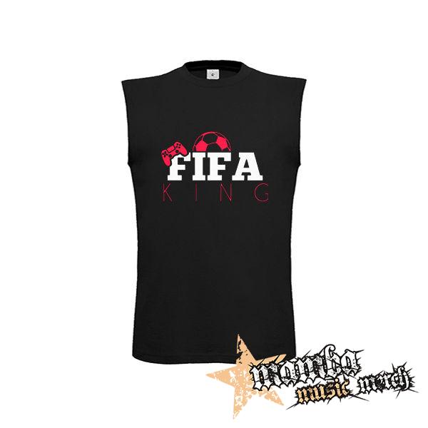 FIFA KING - čierne detské tričko bez rukávov