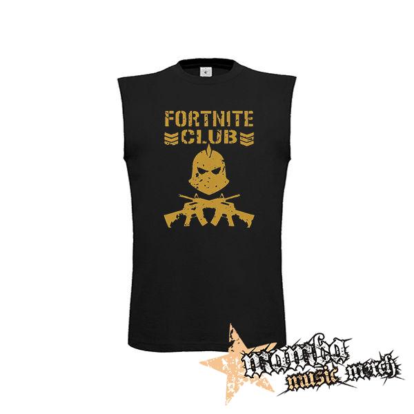 FORTNITE CLUB - čierne detské tričko bez rukávov