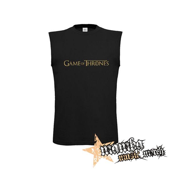 GAME OF THRONES - Logo - čierne detské tričko bez rukávov