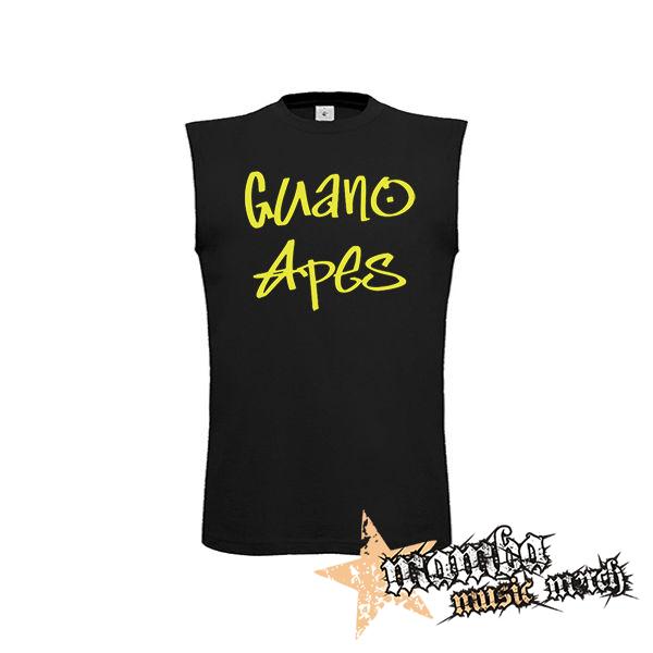 GUANO APES - Logo Yellow - čierne detské tričko bez rukávov