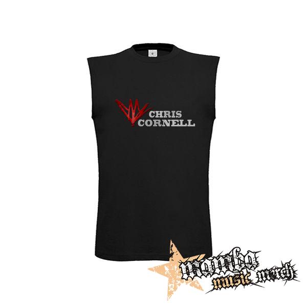 CHRIS CORNELL - Logo - čierne detské tričko bez rukávov