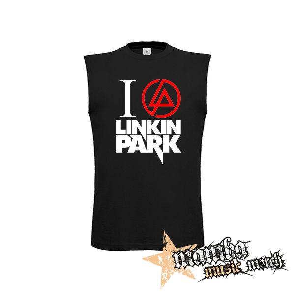 I LOVE LINKIN PARK - Crest Motive - čierne detské tričko bez rukávov