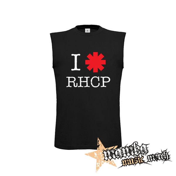 I LOVE RED HOT CHILI PEPPERS - čierne detské tričko bez rukávov