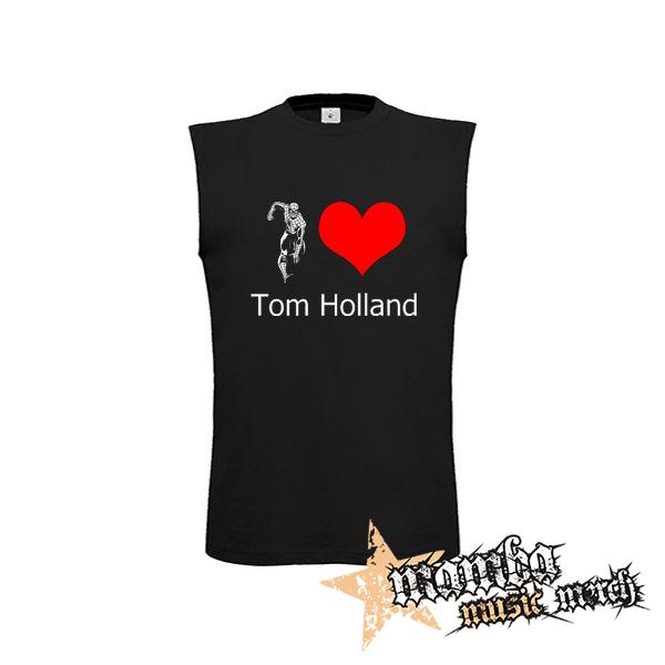 I LOVE TOM HOLLAND - čierne detské tričko bez rukávov