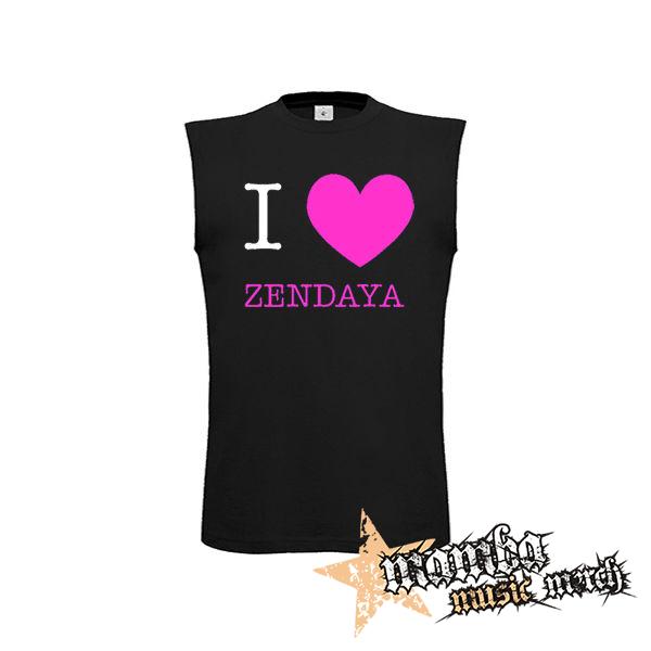 I LOVE ZENDAYA - čierne detské tričko bez rukávov