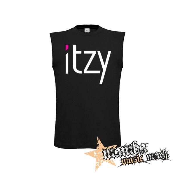 ITZY - Logo - čierne detské tričko bez rukávov