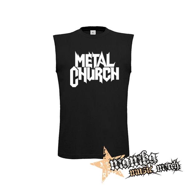 METAL CHURCH - Logo White - čierne detské tričko bez rukávov