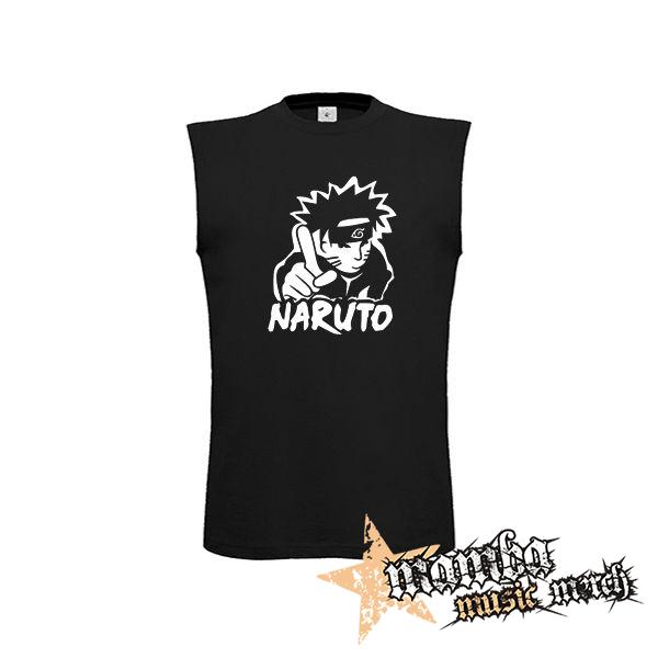 NARUTO - MANGA - čierne detské tričko bez rukávov