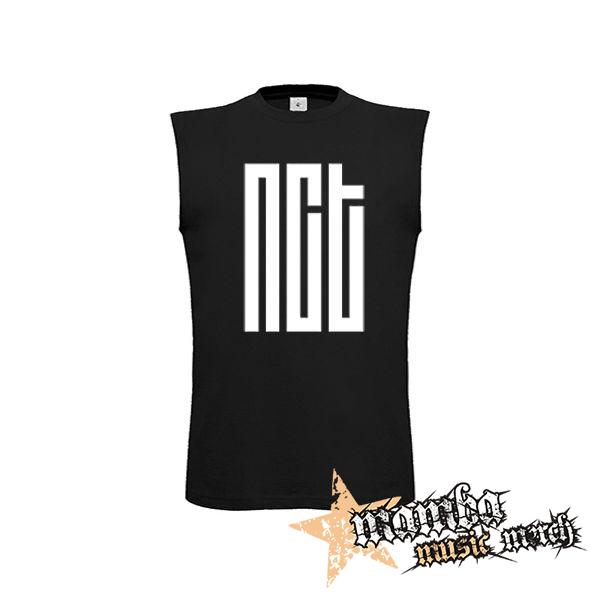 NCT - Logo - čierne detské tričko bez rukávov