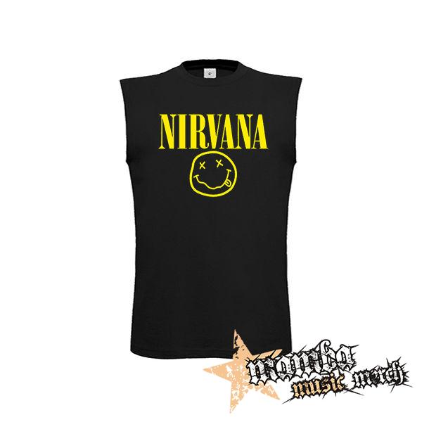 NIRVANA - Big Smile Motive 2 - čierne detské tričko bez rukávov
