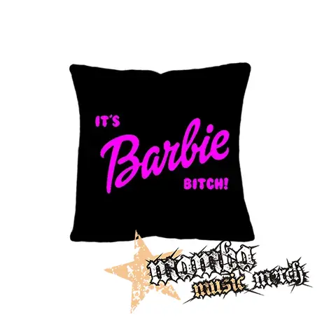 ITS BARBIE BITCH - Logo Ruzove - vankúš