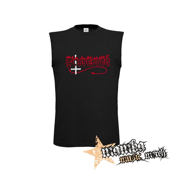 POSSESSED - Logo Red White - čierne detské tričko bez rukávov
