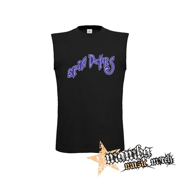 SPIN DOCTORS - Logo - čierne detské tričko bez rukávov