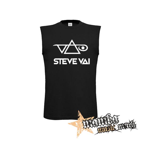 STEVE VAI - Logo - čierne detské tričko bez rukávov