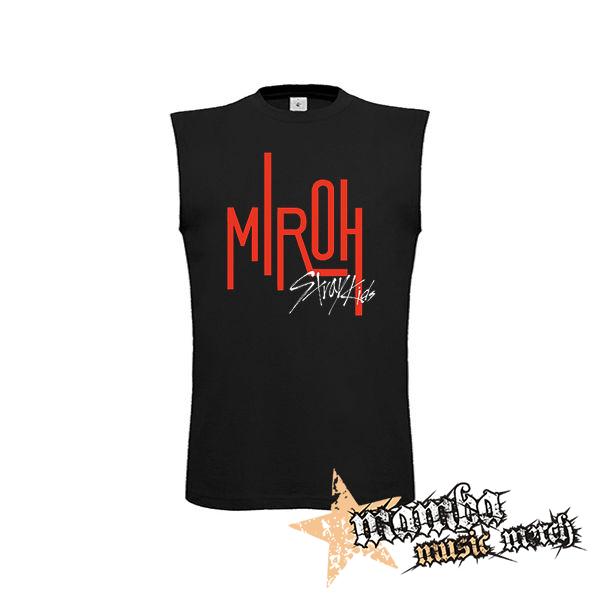 STRAY KIDS - Logo MIROH - čierne detské tričko bez rukávov