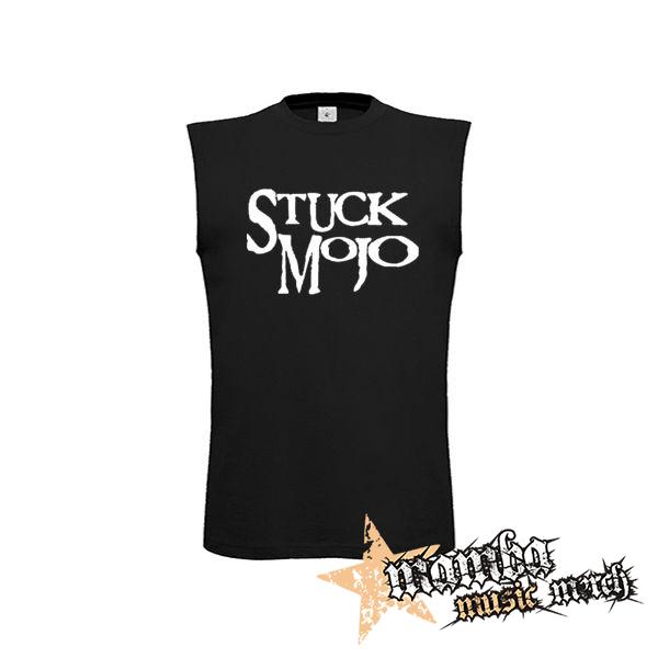STUCK MOJO - Logo - čierne detské tričko bez rukávov