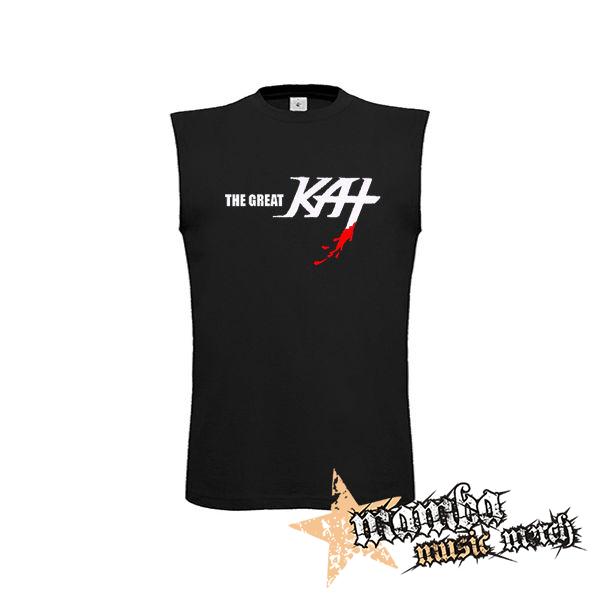 THE GREAT KAT - Logo - čierne detské tričko bez rukávov