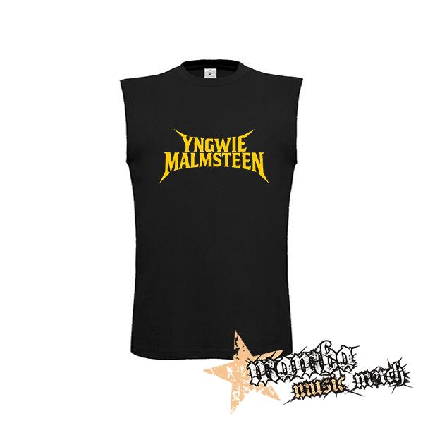 YNGWIE MALMSTEEN - Logo Yellow - čierne detské tričko bez rukávov