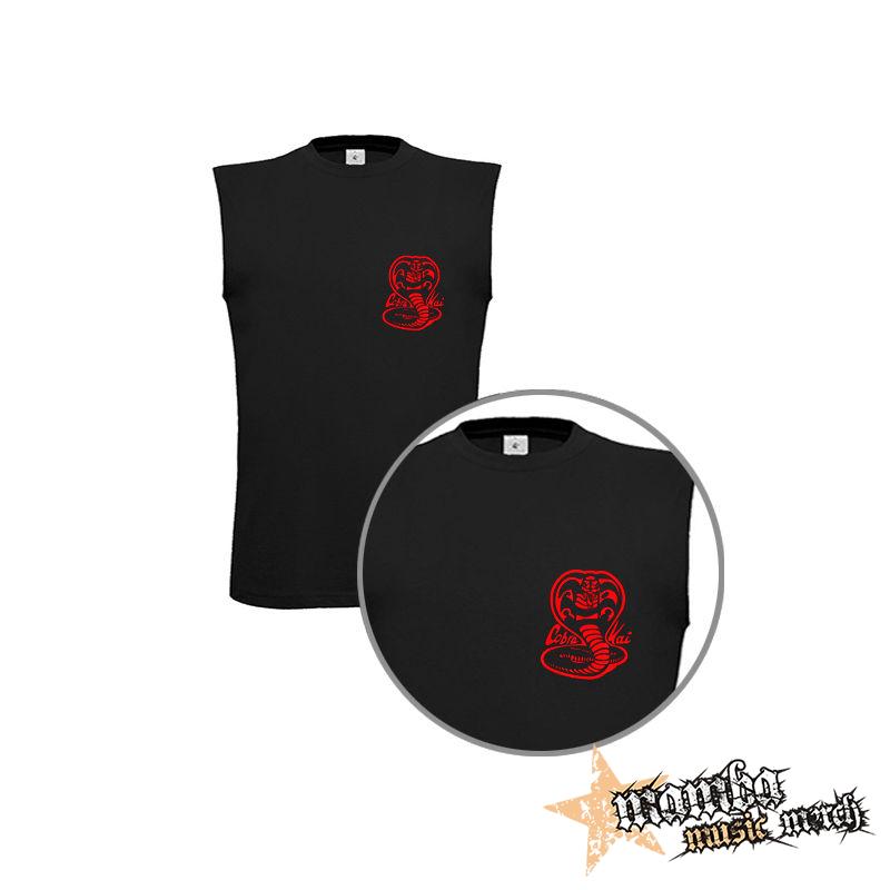 COBRA KAI - Red Cobra Logo - čierne detské tričko bez rukávov