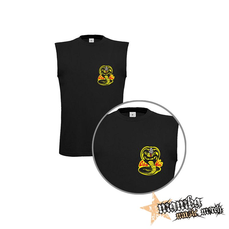 COBRA KAI - Red Logo - čierne detské tričko bez rukávov