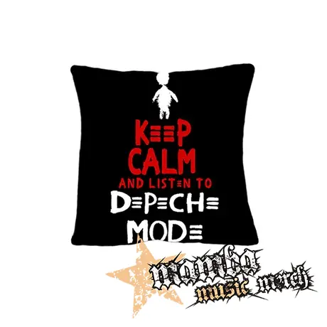 KEEP CALM AND LISTEN TO DEPECHE MODE - vankúš