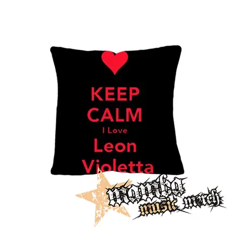 KEEP CALM I LOVE LEON VIOLETTA - vankúš