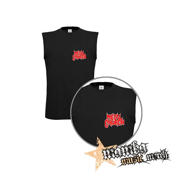 METAL CHURCH - Logo Red White - čierne detské tričko bez rukávov