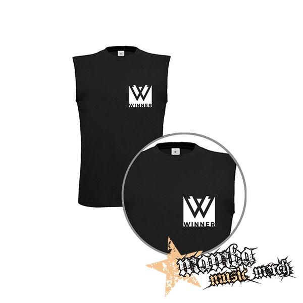 WINNER - Logo K-Pop Band Motive 2 - čierne detské tričko bez rukávov
