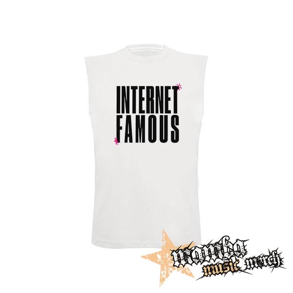 6arelyhuman - Internet Famous - biele pánske tričko bez rukávov