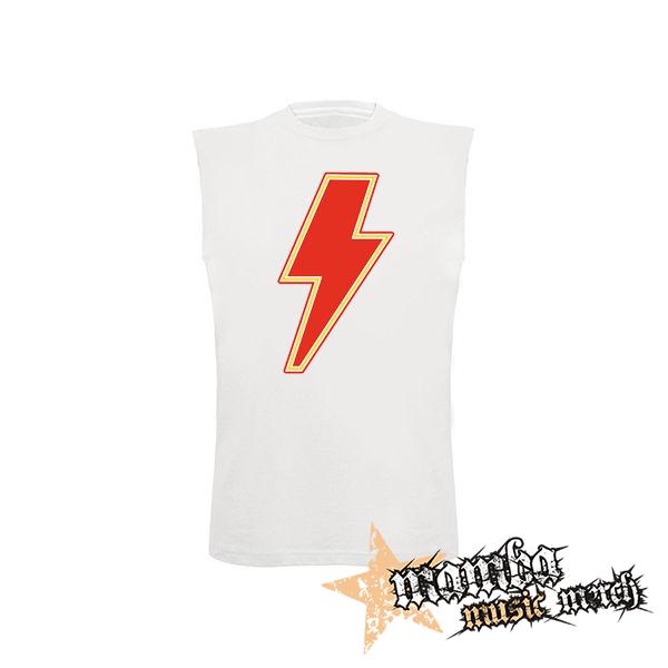 ACDC - Power Up Sign Crest - biele pánske tričko bez rukávov