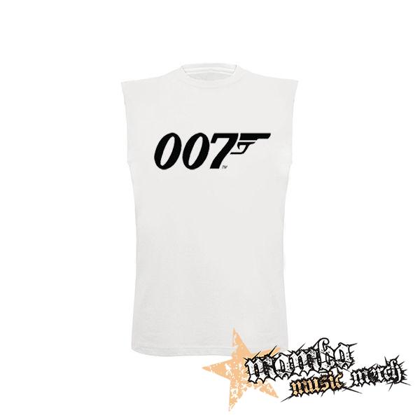 AGENT JAMES BOND 007 - Symbol - biele pánske tričko bez rukávov