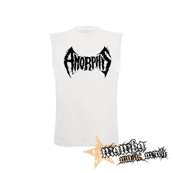 AMORPHIS - Logo - biele pánske tričko bez rukávov