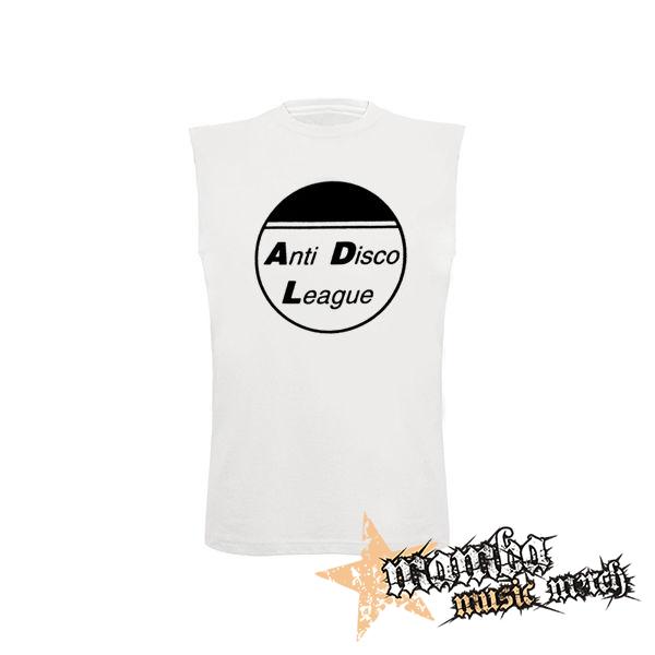 ANTI DISCO LEAGUE - Logo Circle - biele pánske tričko bez rukávov