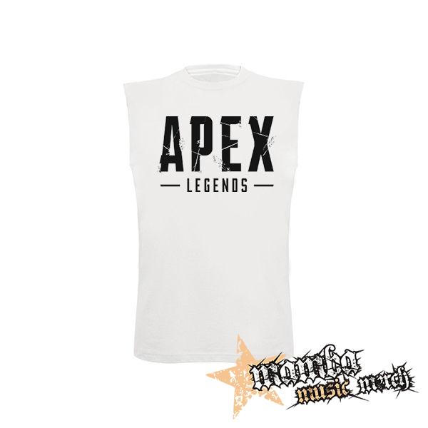 APEX LEGENDS - Logo - biele pánske tričko bez rukávov