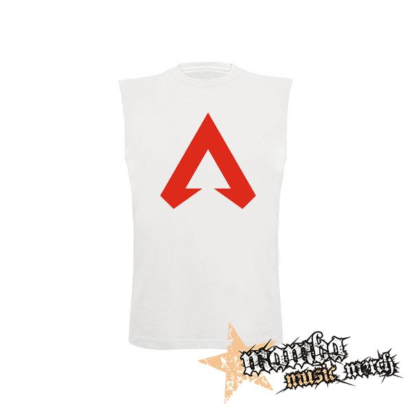 APEX LEGENDS - Red Logo - biele pánske tričko bez rukávov