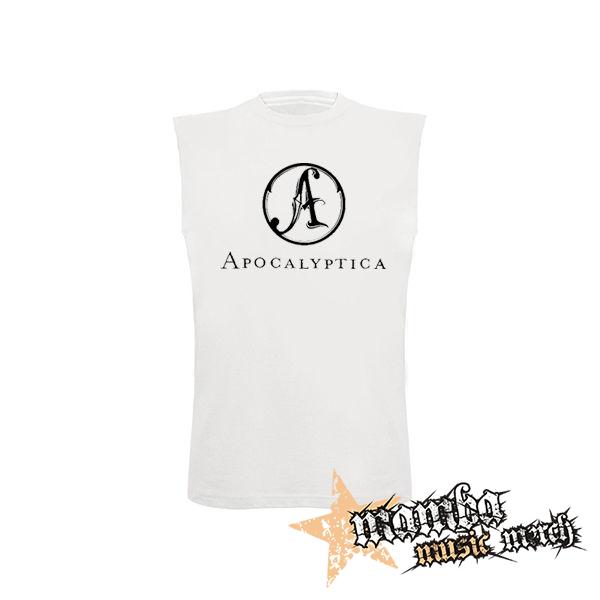 APOCALYPTICA - Logo Crest - biele pánske tričko bez rukávov
