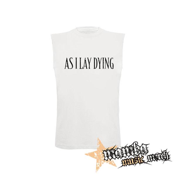 AS I LAY DYING - Logo - biele pánske tričko bez rukávov