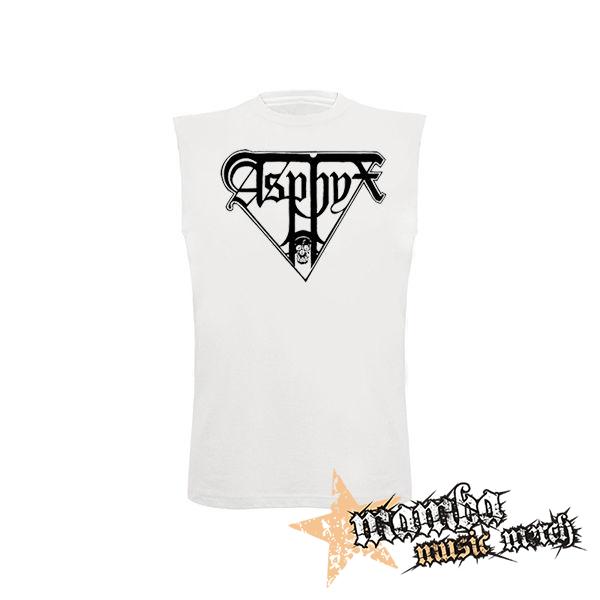 ASPHYX - Logo - biele pánske tričko bez rukávov