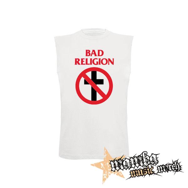 BAD RELIGION - Logo - biele pánske tričko bez rukávov