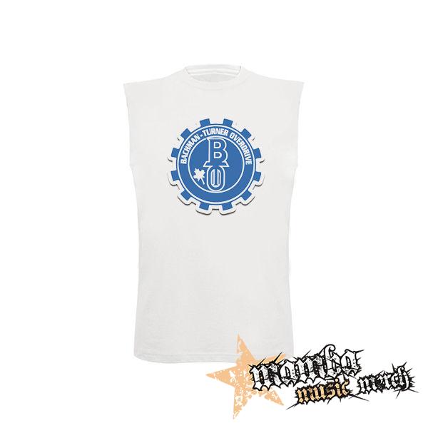 BACHMAN-TURNER OVERDRIVE - Logo - biele pánske tričko bez rukávov