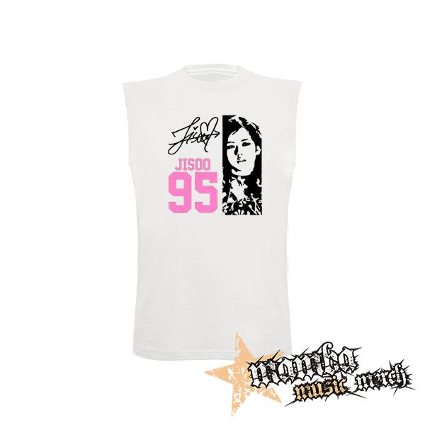BLACKPINK - Jisoo 95 Signature Portrait - biele pánske tričko bez rukávov