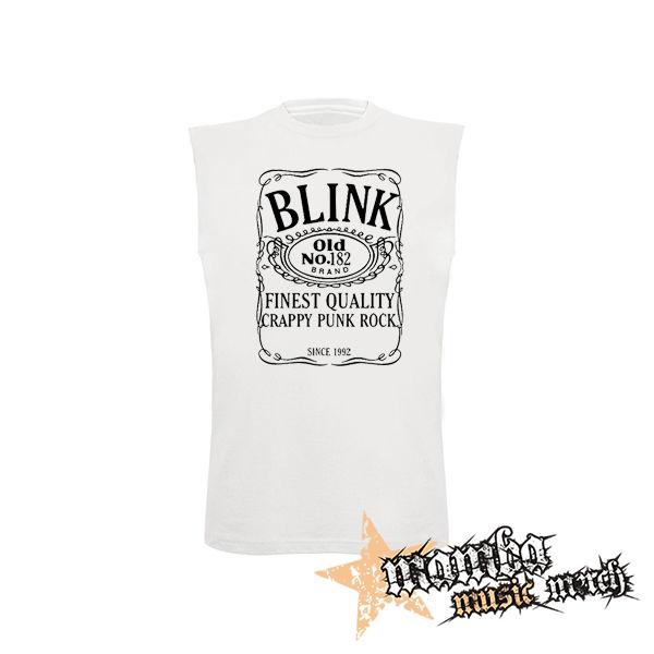 BLINK 182 - Jack Daniels Motive - biele pánske tričko bez rukávov