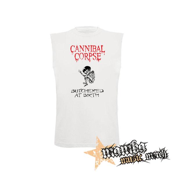 CANNIBAL CORPSE - Butchered At Birth - biele pánske tričko bez rukávov