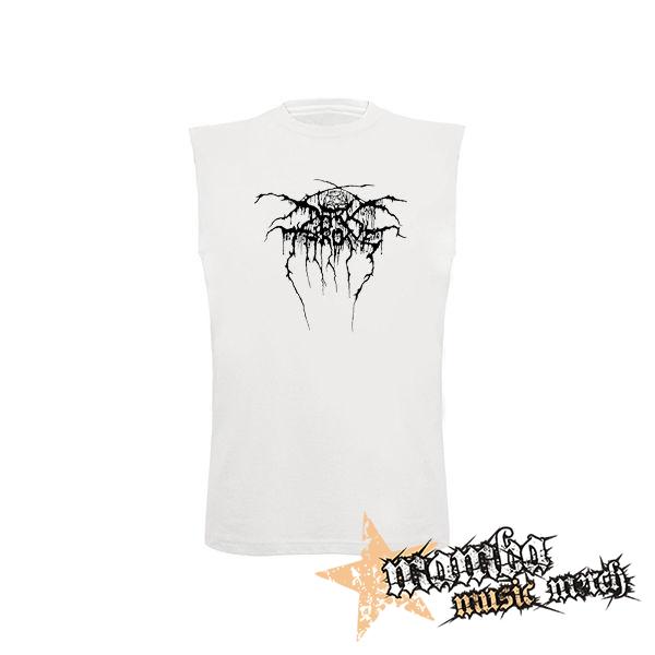 DARKTHRONE - Logo - biele pánske tričko bez rukávov