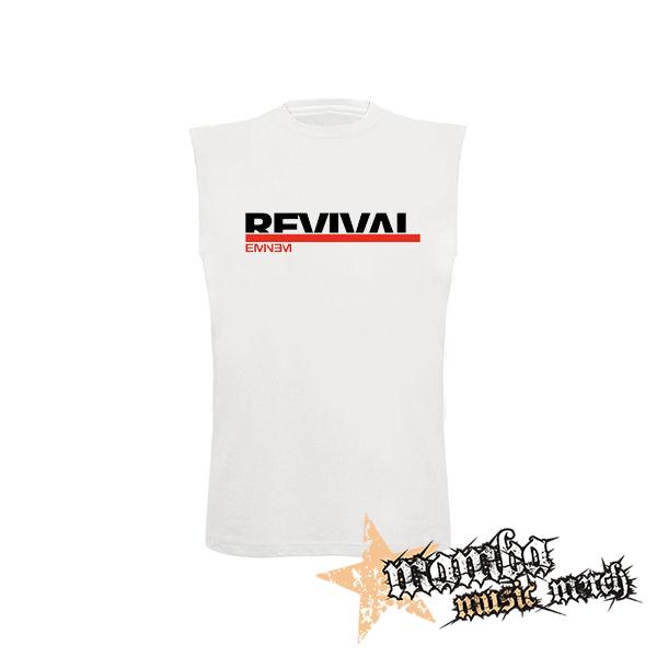 EMINEM - Revival - biele pánske tričko bez rukávov