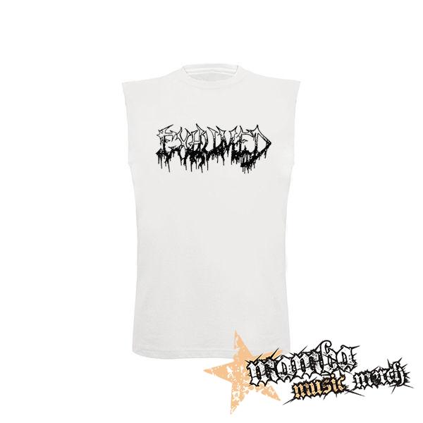 EXHUMED - Logo Black - biele pánske tričko bez rukávov