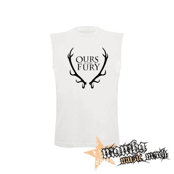 GAME OF THRONES - OURS IS THE FURY - Logo - biele pánske tričko bez rukávov